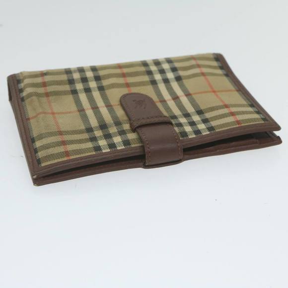 BURBERRY Nova Check Agenda Day Planner Cover Nylon Canvas Beige Auth hk1000 - Picture 5 of 16